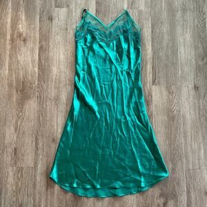Victoria's Secret Vintage Green Slip Dress